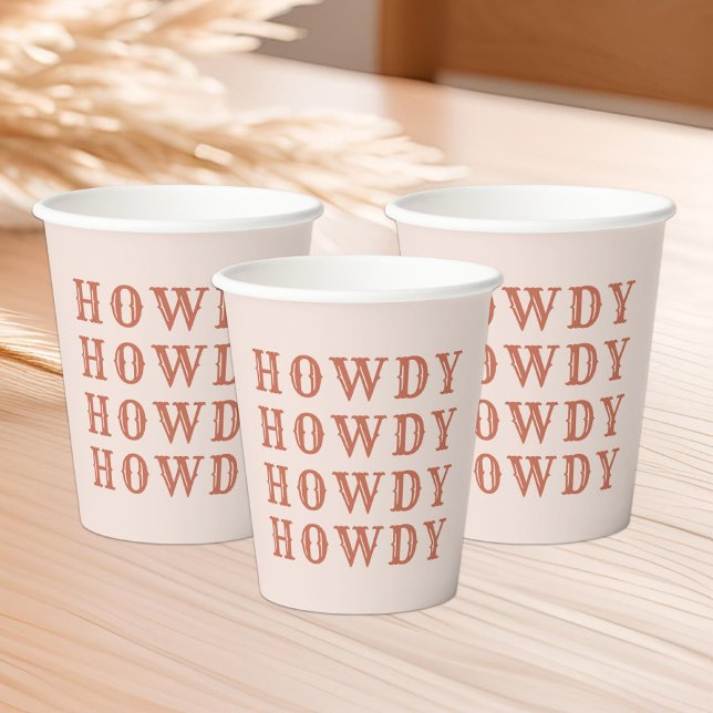 Desert Cowgirl Last Rodeo Paper Cups (Creator Uploaded)