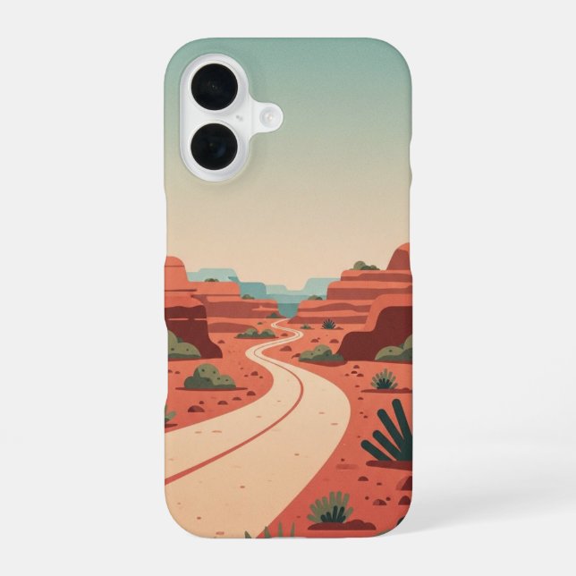 Desert Curve iPhone 16 Case (Back)