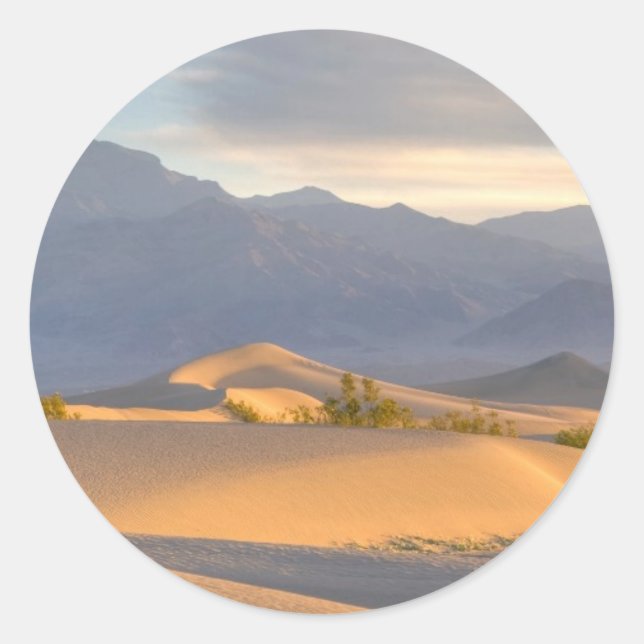 Desert Dawn Classic Round Sticker (Front)