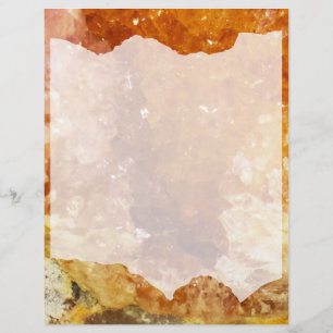 Desert Dawn Crystals Frame Custom Letterhead
