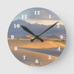 Desert Dawn Round Clock