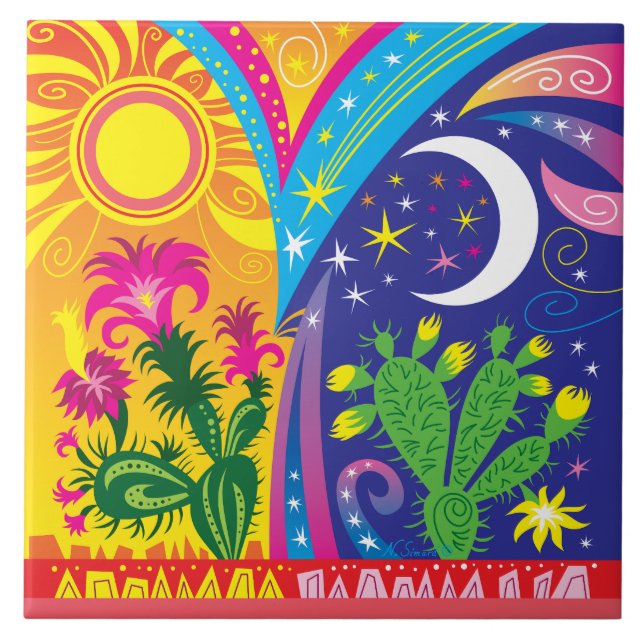 Desert Day and Night Tile (Front)