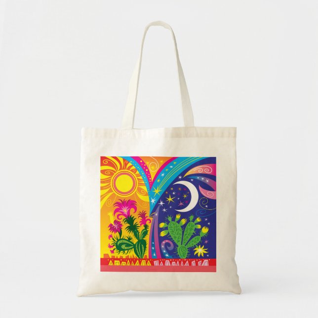 Desert Day and Night Tote Bag (Front)