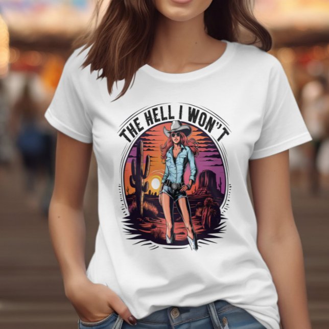 Desert Diva: Cowgirl Charm T-Shirt (Creator Uploaded)