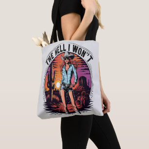 Desert Diva: Cowgirl Charm Tote Bag
