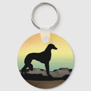 Desert Dog Saluki Key Ring