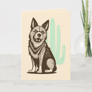 desert dog thank you card