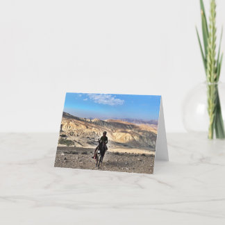 Desert Donkey Thank You Card