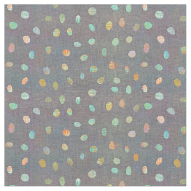 Desert Dots - Muted Nuggets - Grey Fabric (Close Up)