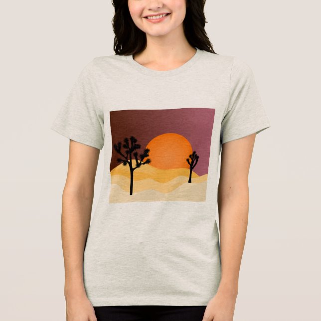 Desert Dreaming In Colour Tri-Blend Shirt (Front)