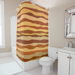 Desert Dreams Gold Burnt Orange Sienna Shower Curtain