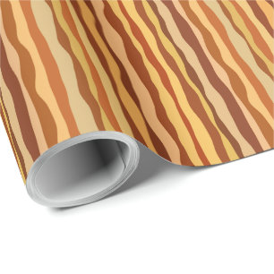 Desert Dreams Gold Burnt Orange Sienna Wrapping Paper