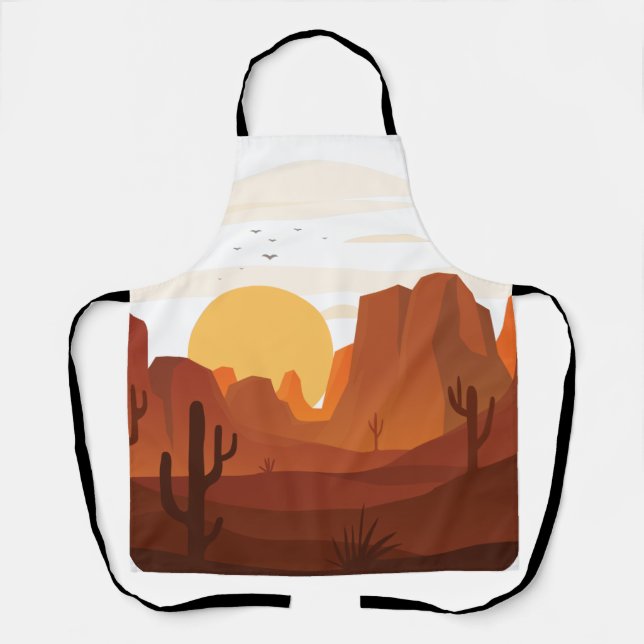 Desert Dune design Apron (Front)