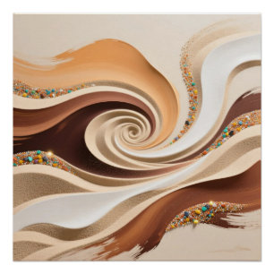 Desert Dunes Art Poster