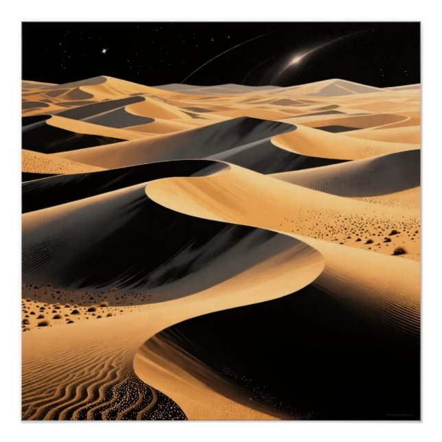 Desert Dunes Art Poster (Front)
