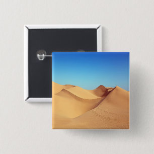 Desert dunes photo 15 cm square badge