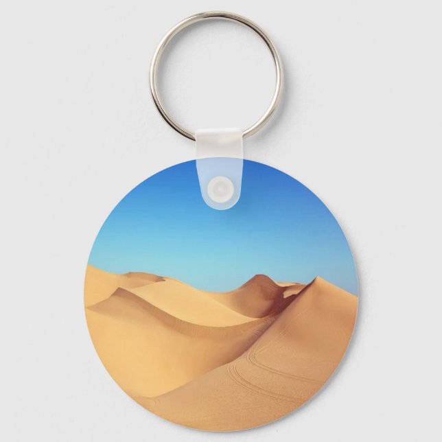 Desert dunes photo key ring (Front)