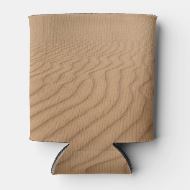 Desert Dunes: Sandy Wave Texture. Can Cooler (Front)