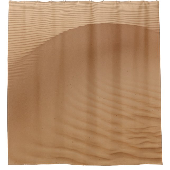 Desert Dunes: Sandy Waves Texture. Shower Curtain (Front)