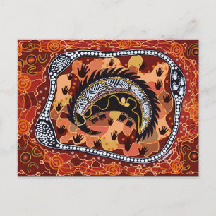 Desert Echidna Dreaming Postcard