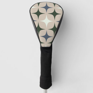 Desert Fairway Starburst Pattern Beige Olive Green Golf Head Cover