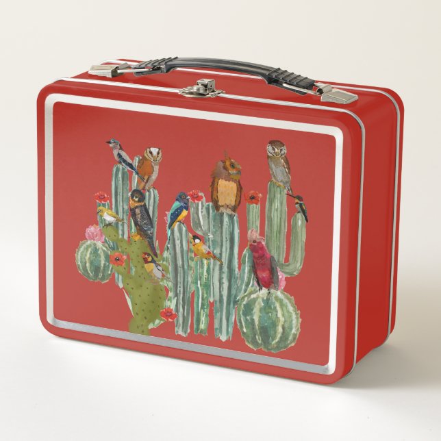 DESERT FEATHERS METAL LUNCH BOX (Front)