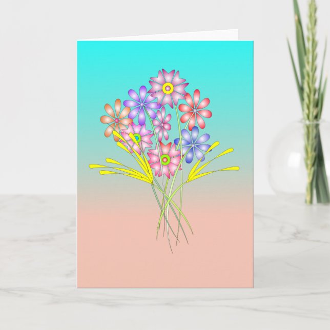 Desert flowers card (Front)
