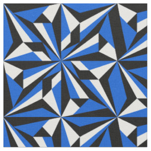 Desert Flowers in Blue Fabric