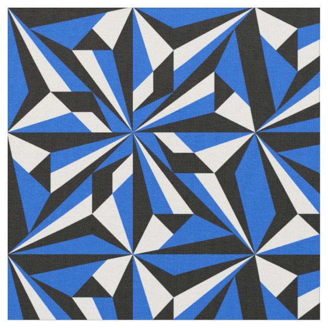 Desert Flowers in Blue Fabric (Close Up)