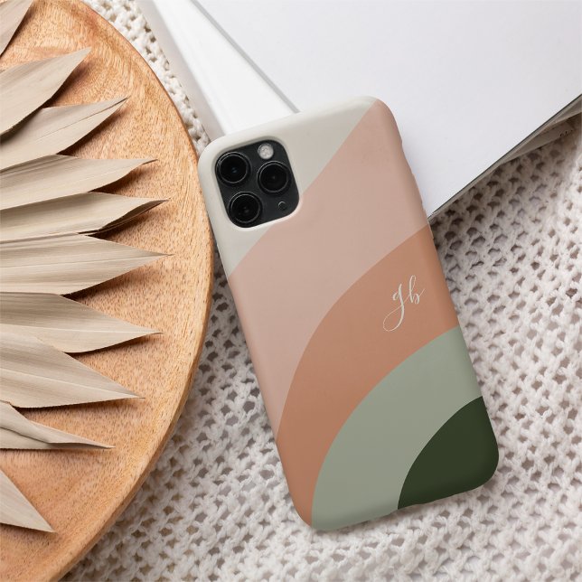 Desert & Forest Boho Colour Flow Monogram Case-Mate iPhone Case (Creator Uploaded)