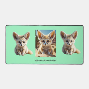 "Desert Fox Charm" Desk Mat