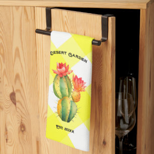 Desert Garden Tea Towel