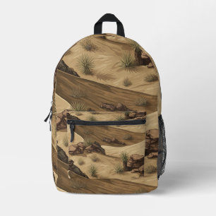 Desert Ghillie Suit Pattern Printed Backpack