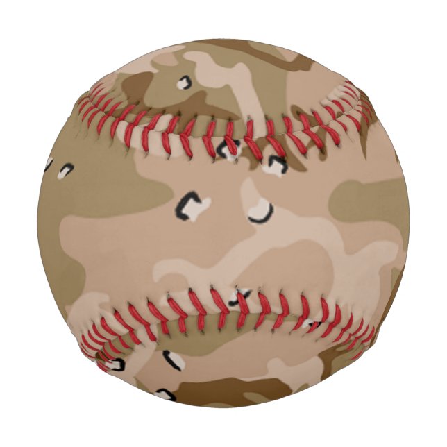 Desert Gulf War Brown Camouflage Pattern Baseball (Front)