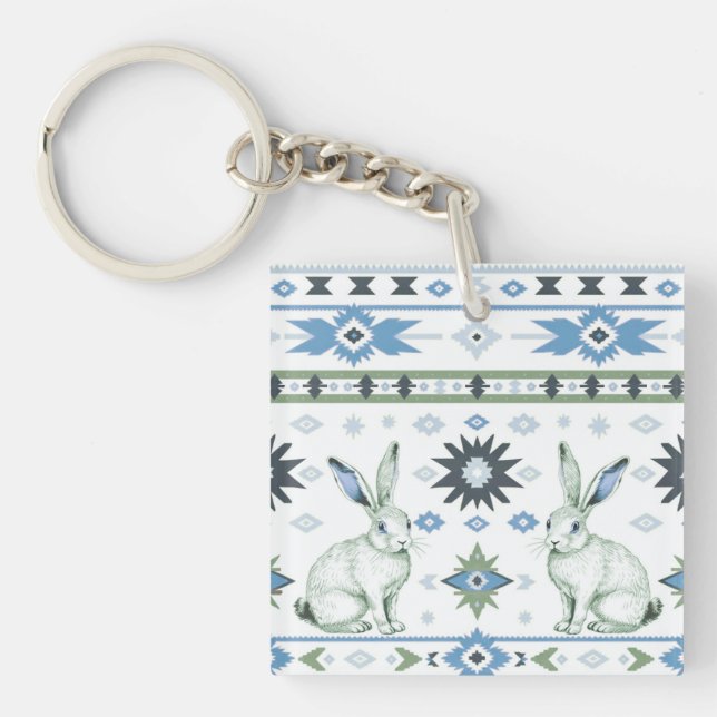 Desert Hares Key Ring (Front)