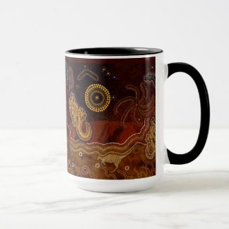 "Desert Heat"" Australian Aboriginal Style Mug