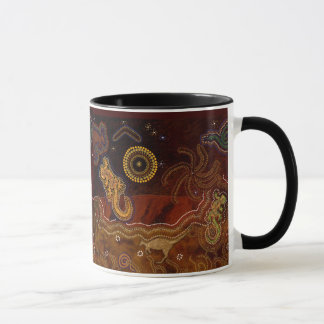 "Desert Heat"" Australian Aboriginal Style Mug