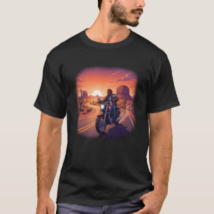 Desert Highway Biker T-Shirt