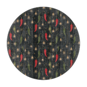 Desert Holiday Chilli Pepper Entertaining Cutting Board