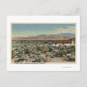 Desert Home Overlooking the City Postcard