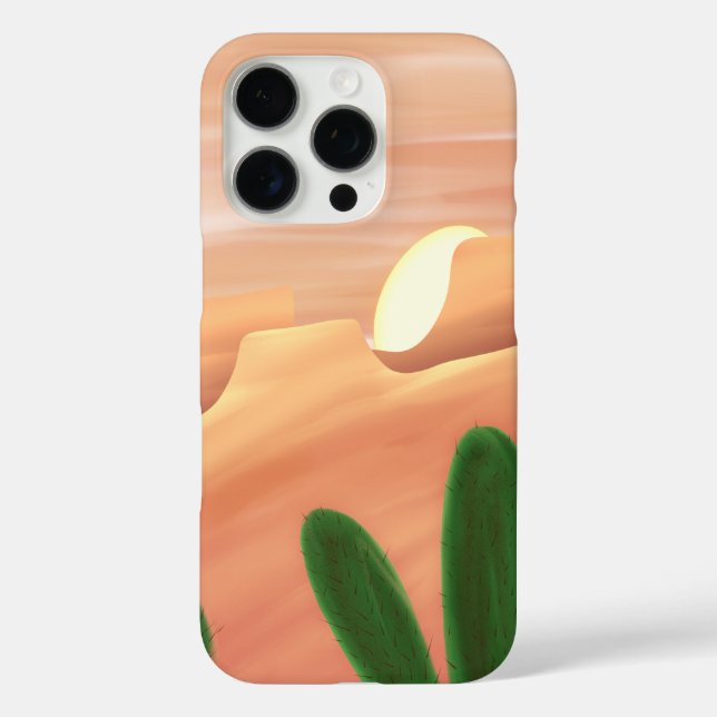 Desert Horizon – iPhone 16 Pro Case (Back)