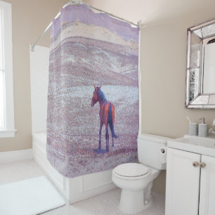 Desert Horse P8640 Shower Curtain