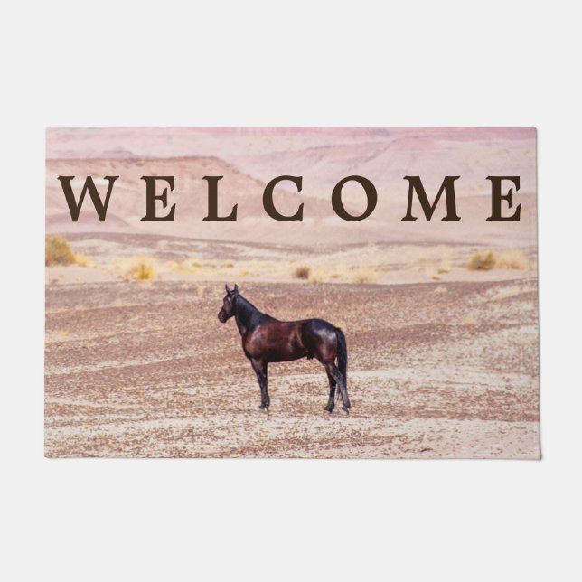 Desert Horse P8664 Doormat (Front)