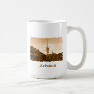 desert in sepia, Arizona Coffee Mug
