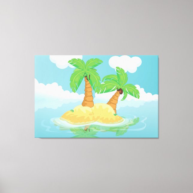 Desert Island Canvas Print (Front)