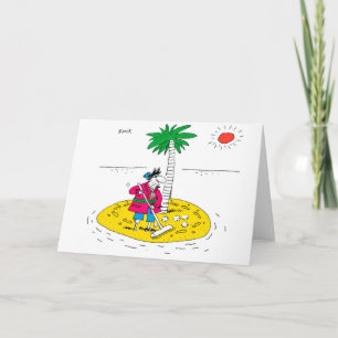 Desert Island Greetings Card