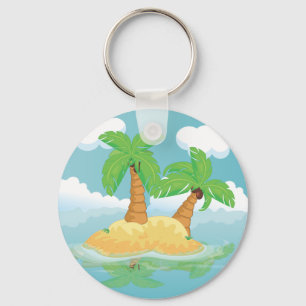 Desert Island Key Ring