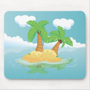 Desert Island Mouse Pad