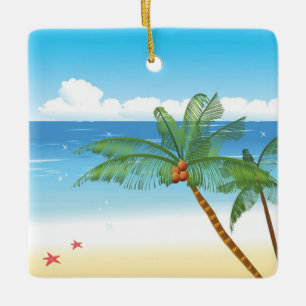 Desert Isle Ceramic Tree Decoration