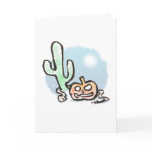 Desert Jack-O-Lantern Card {Halloween}